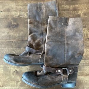 Dolce Vita Oiled Suede Tall Harness Boot size 7.5